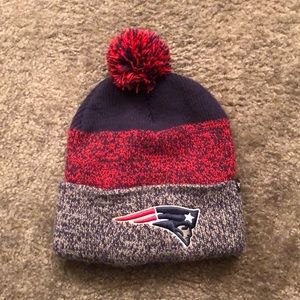 New England Patriots Knit Puff Hat